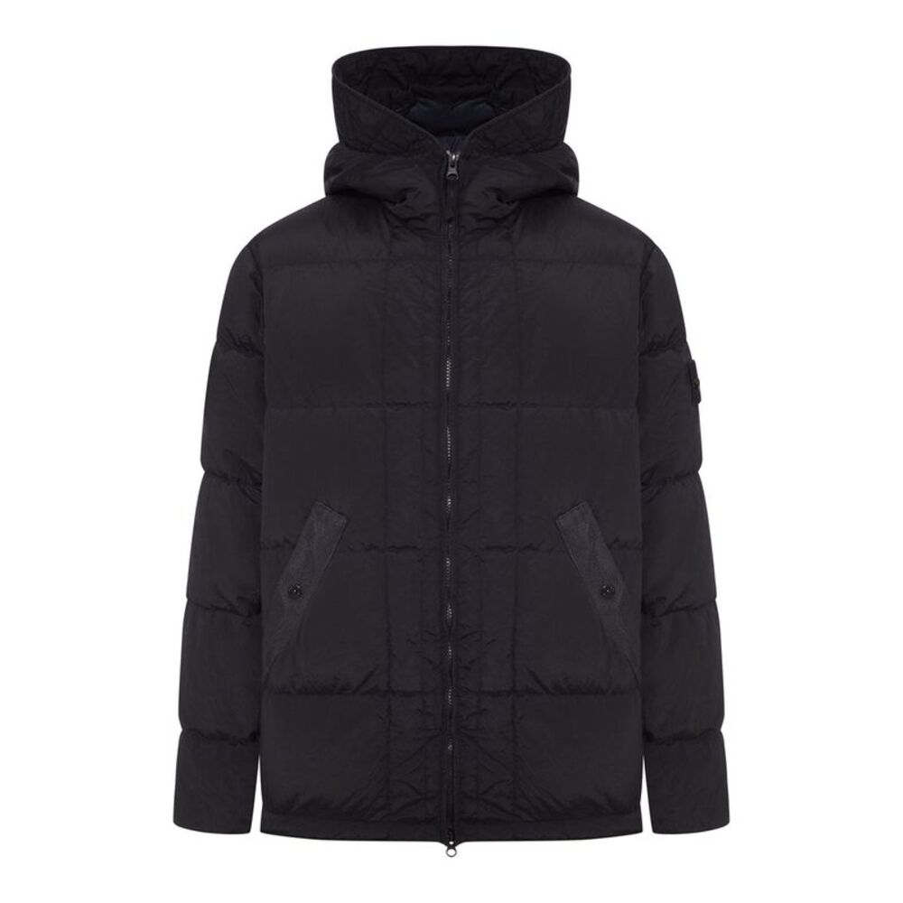 Stone Island Men Quilted Nylon Down Vest With High Collar